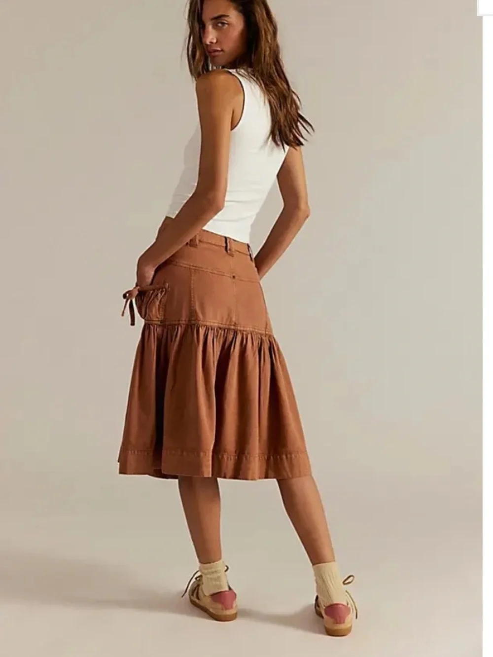 We The Free Tuff And Tumble Midi Skirt NWOT*